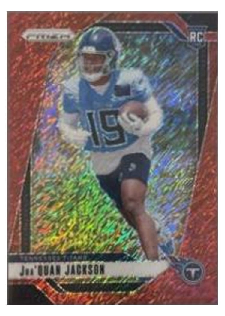 2024 Panini Prizm Base Set Jha'Quan Jackson Red Shimmer #352 card