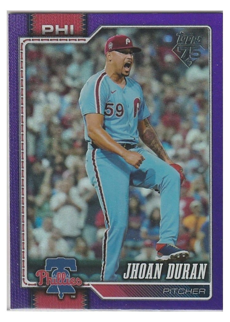 2026 Topps Base Set Jhoan Duran Purple Rainbow #83 card