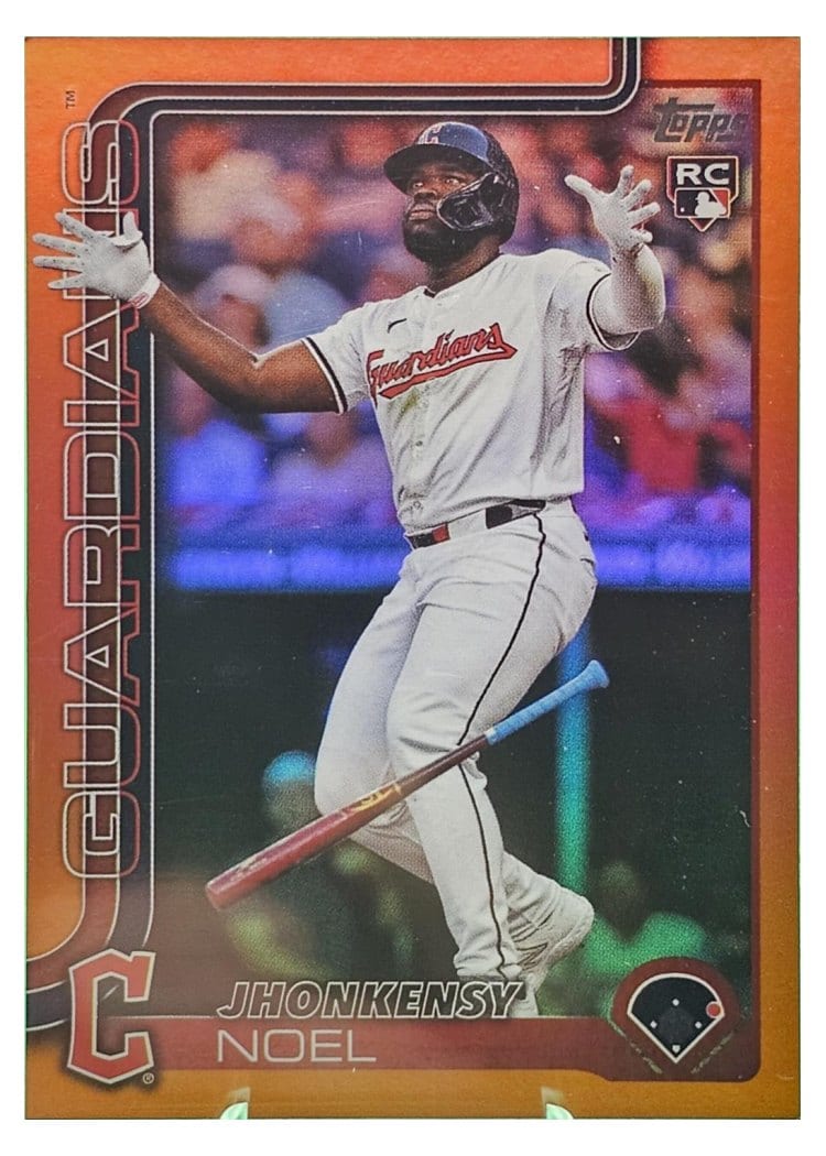 2025 Topps Base Set Jhonkensy Noel Orange Foil #24 card