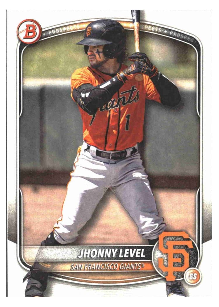2025 Bowman Draft Base Set Jhonny Level #BD-55 card