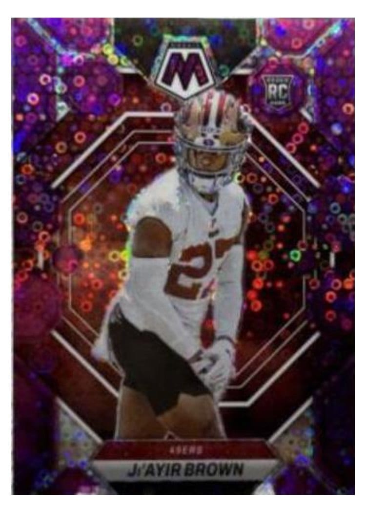 2023 Panini Mosaic Base Set Ji'Ayir Brown No Huddle Purple #334 card