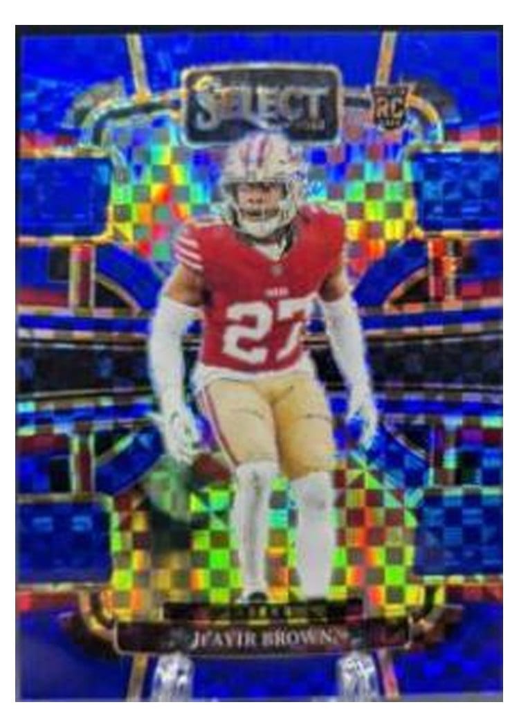 2023 Panini Select Base Set Ji'Ayir Brown Blue Prizm #91 card
