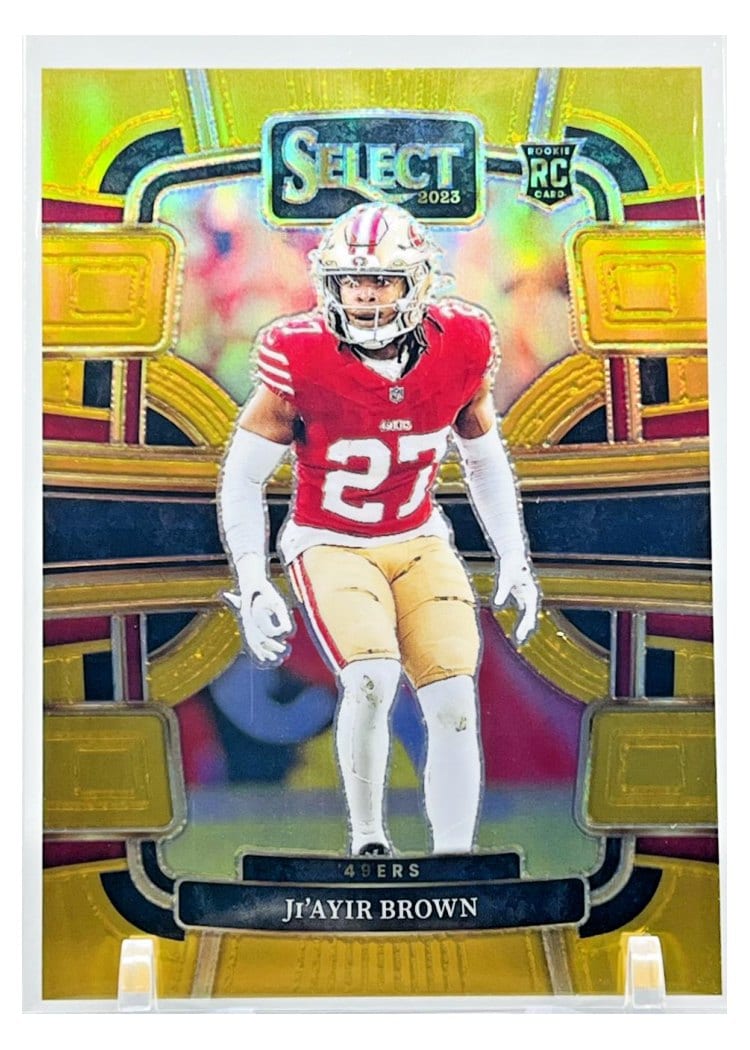 2023 Panini Select Base Set Ji'Ayir Brown Gold Prizm #91