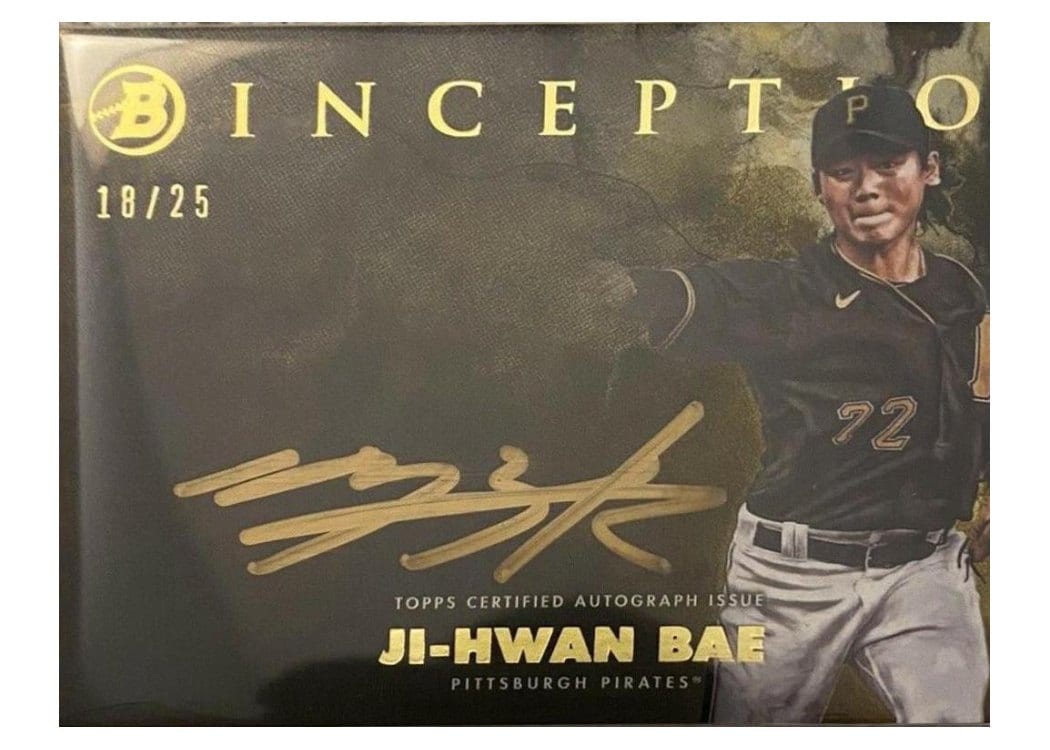 2021 Bowman Inception Silver Signings Ji-Hwan Bae #ISS-JB card