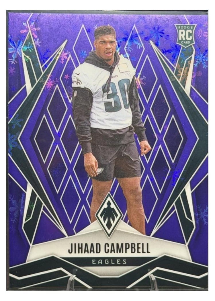 2025 Panini Phoenix Base Set Jihaad Campbell Purple Winter #235 card