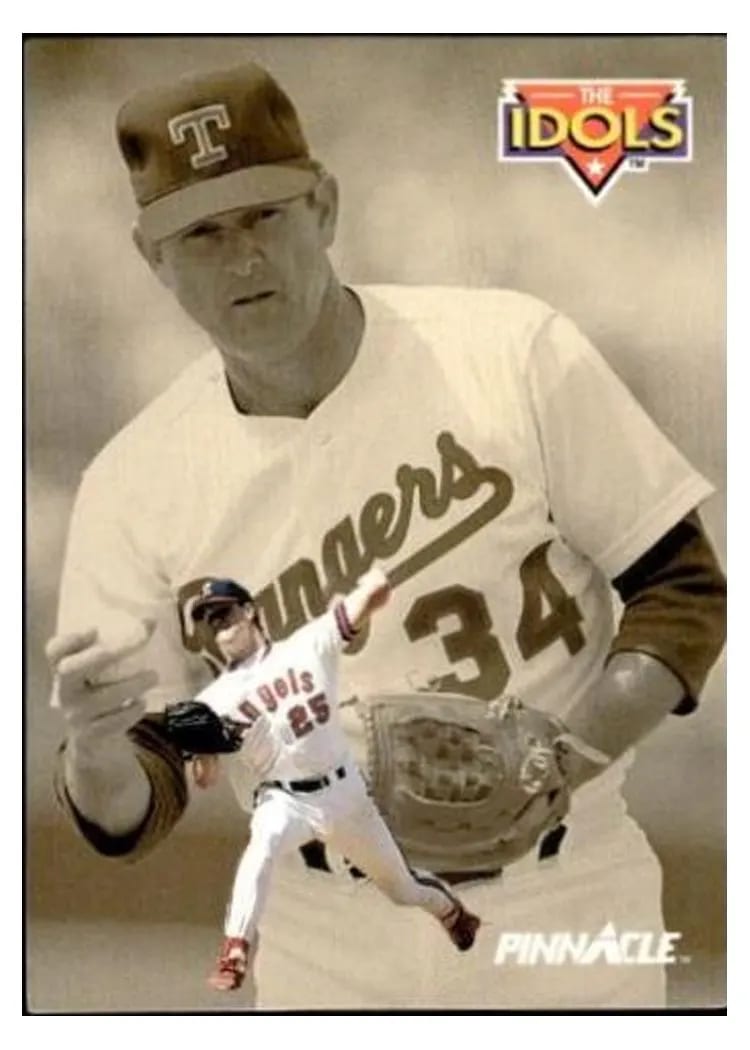1992 Pinnacle Jim Abbott, Nolan Ryan #281 card