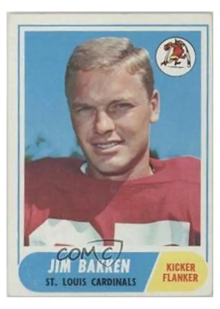 1968 Topps Jim Bakken #8 card