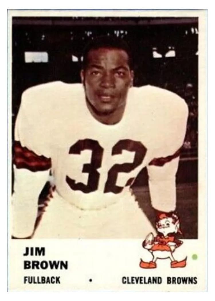 1961 Fleer Jim Brown #11 card
