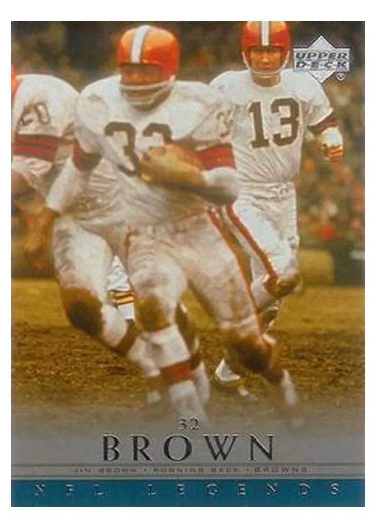 2000 Upper Deck Legends Jim Brown #11 card