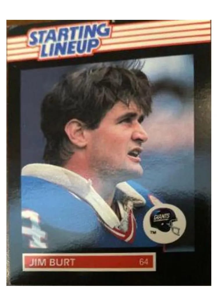 1989 Kenner Starting Lineup Jim Burt card