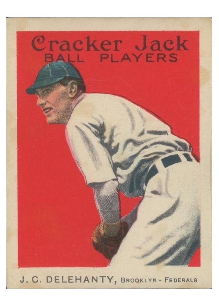 1914 Cracker Jack Jim Delehanty #81 card