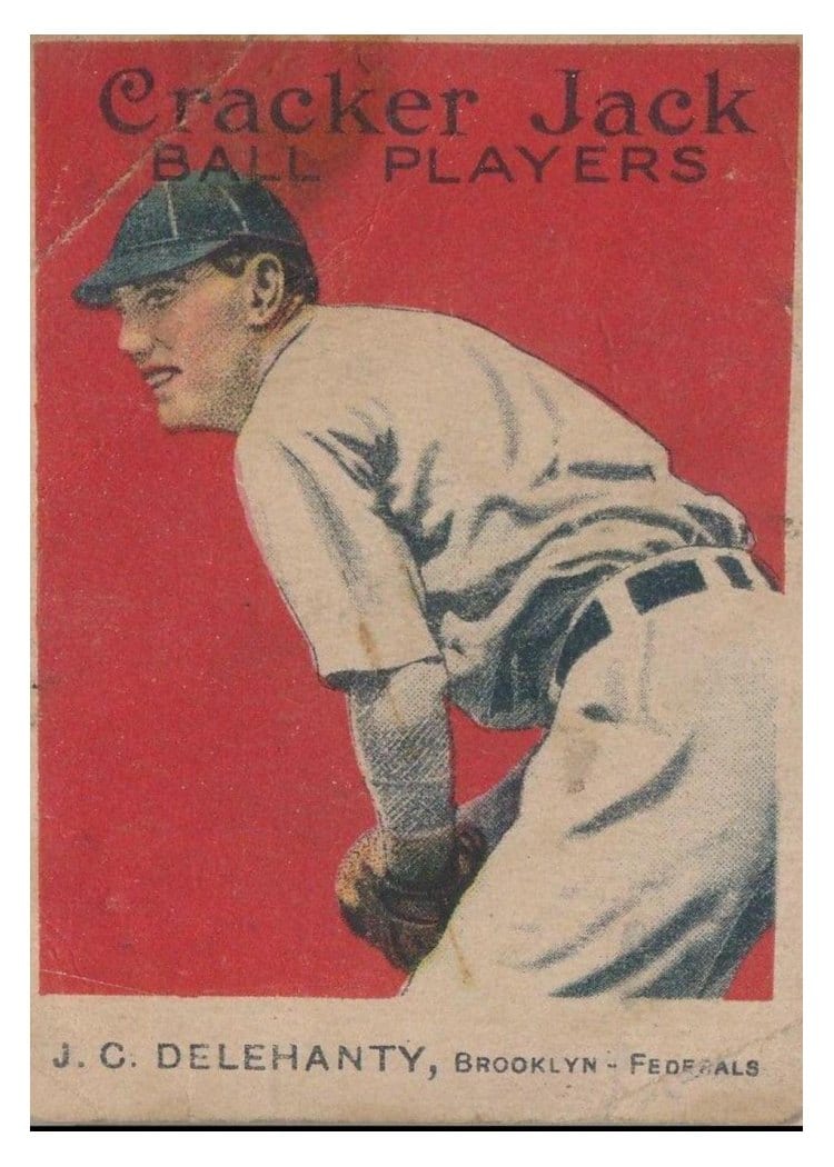 1915 Cracker Jack Jim Delehanty #81 card