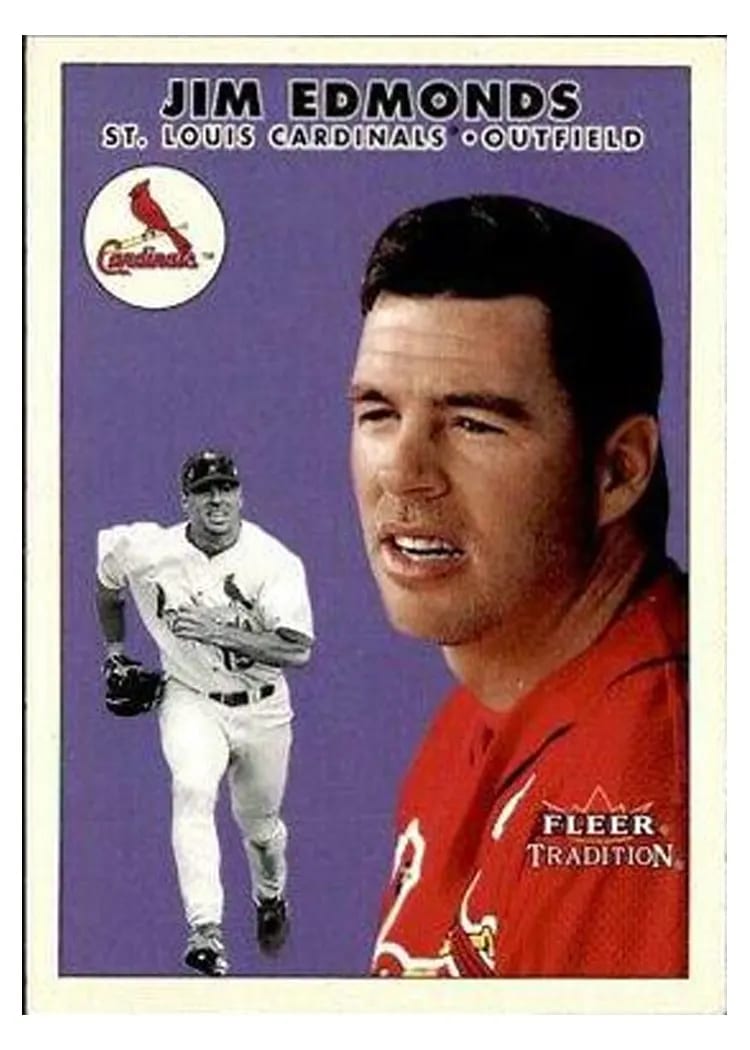 2000 Fleer Tradition Update Jim Edmonds #U55 card