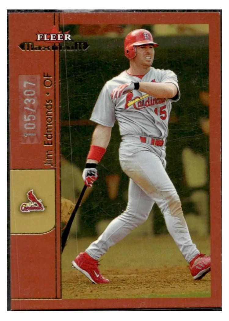 2002 Fleer Maximum Jim Edmonds #3 card