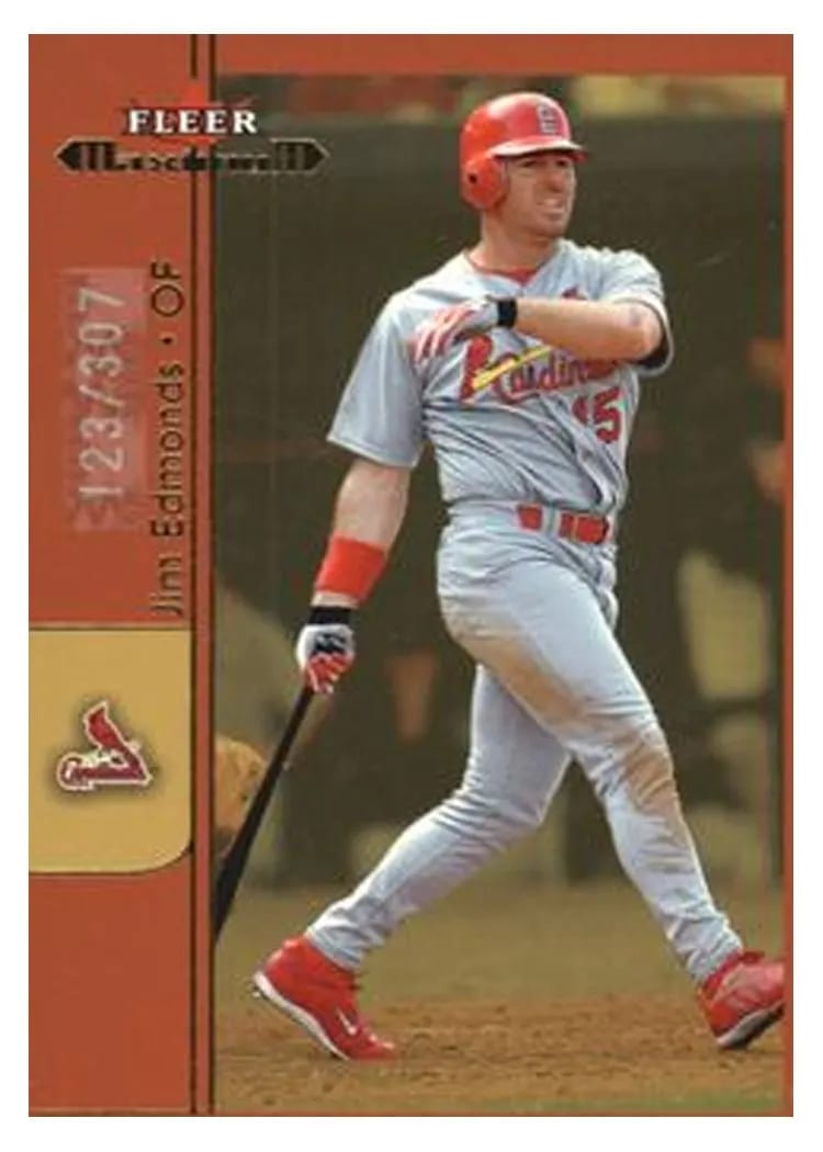 2002 Fleer Maximum Jim Edmonds #3 card