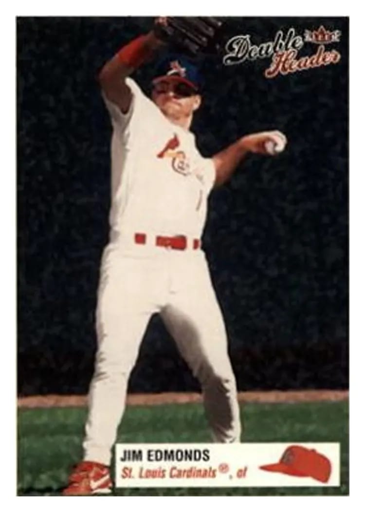 2003 Fleer Double Header Jim Edmonds #135 card