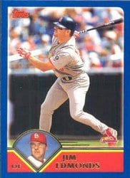 2003 Topps Base Set Jim Edmonds #461 card