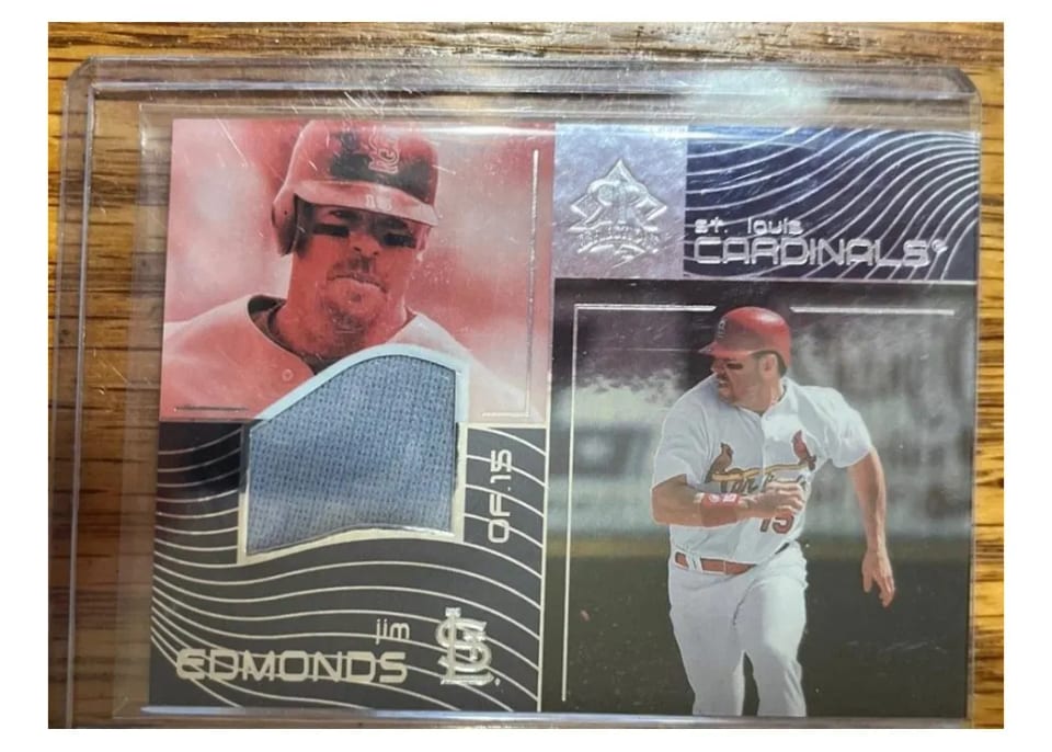 2004 Upper Deck Reflections Jim Edmonds #155 card