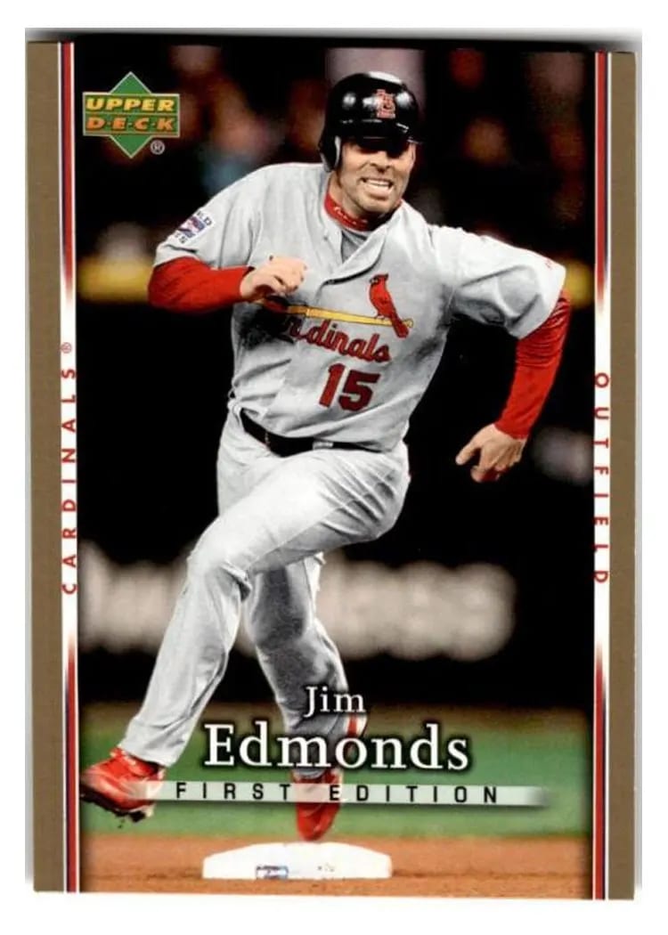 2007 Upper Deck First Edition Jim Edmonds #287 card