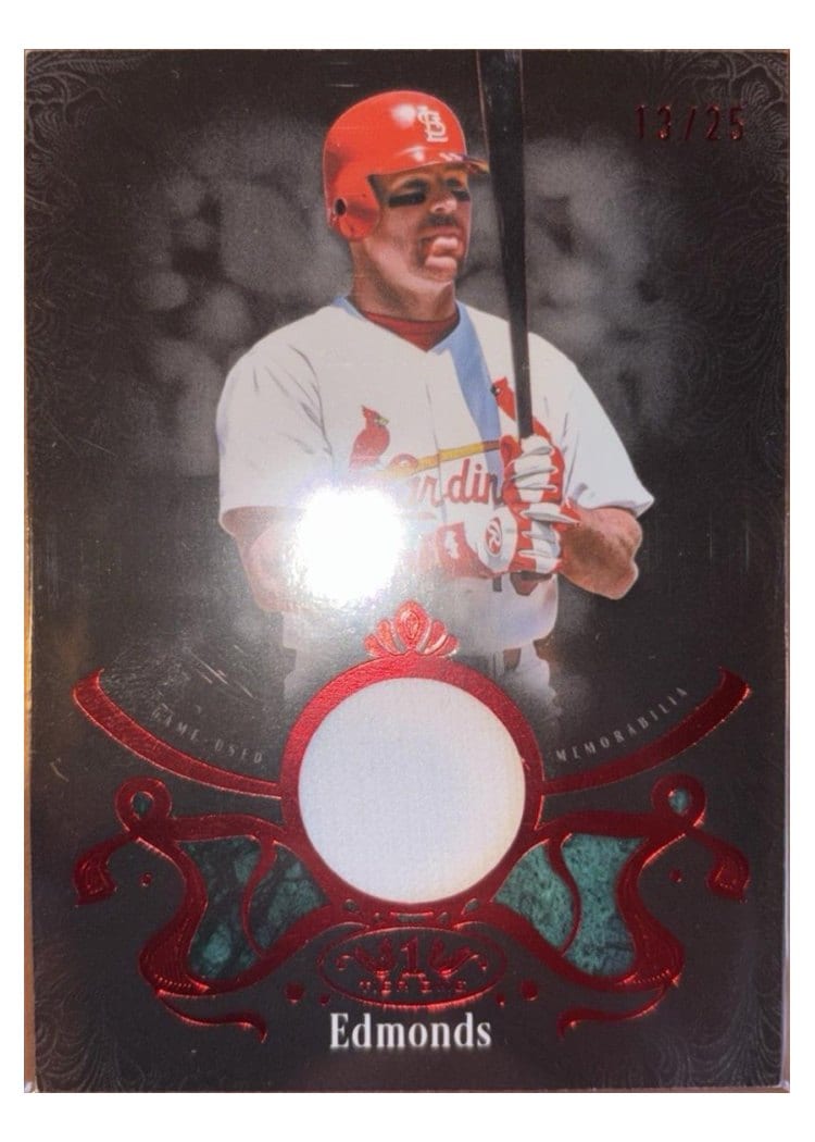 2026 Topps Tier One Shadow Relics Jim Edmonds #SR-JE card