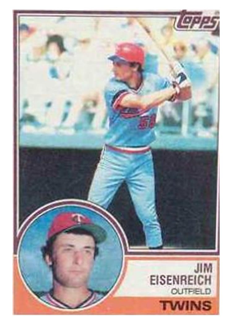1983 Topps Jim Eisenreich #197 card