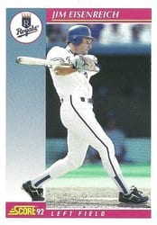 1992 Score Base Set Jim Eisenreich #158 card