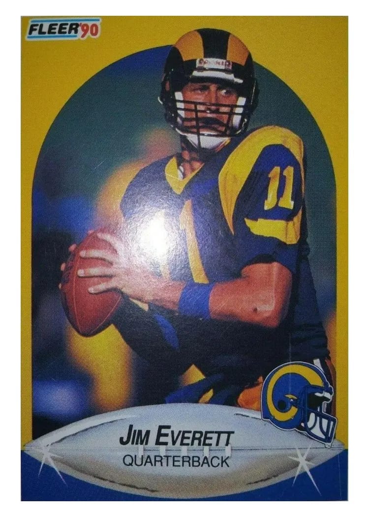1990 Fleer Jim Everett #36 card