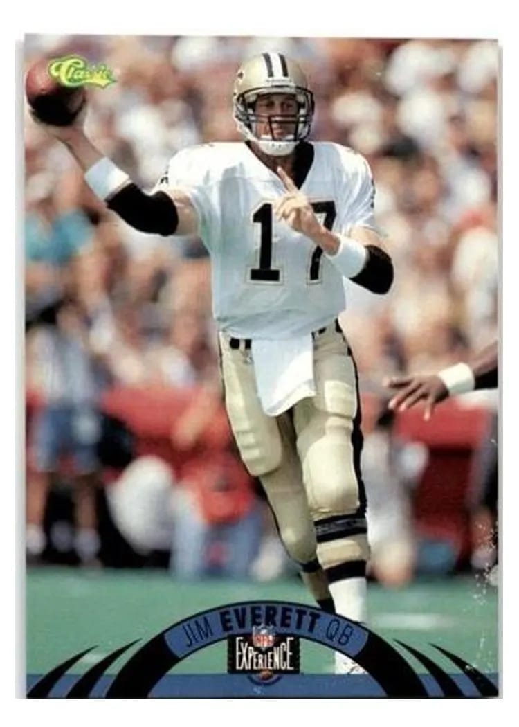 1996 Classic NFL Experience Jim Everett #24 card