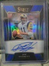 2021 Panini Select Signatures Select Jim Everett #SSP-JEV card