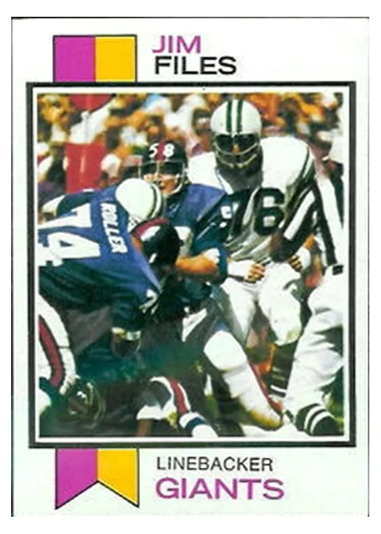 1973 Topps Jim Files #49 card