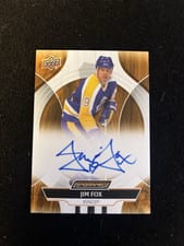 2024-25 Upper Deck Engrained Icons Autos Jim Fox #CA-JF card