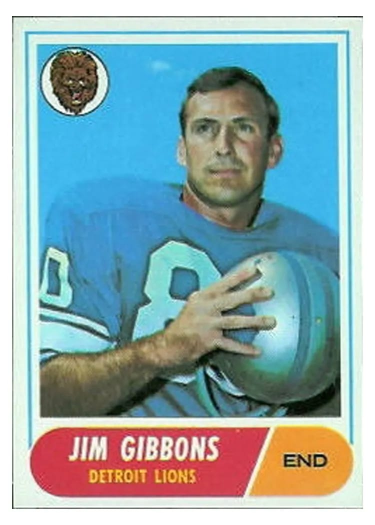 1968 Topps Jim Gibbons #208 card