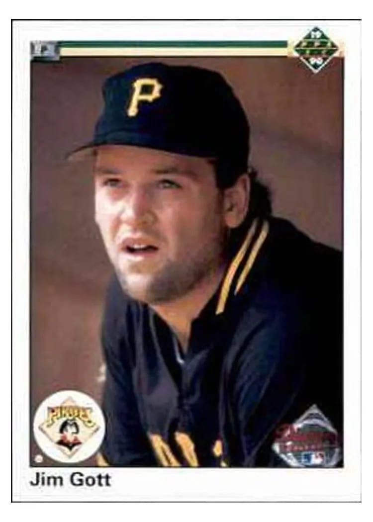 1990 Upper Deck Base Set Jim Gott #89 card