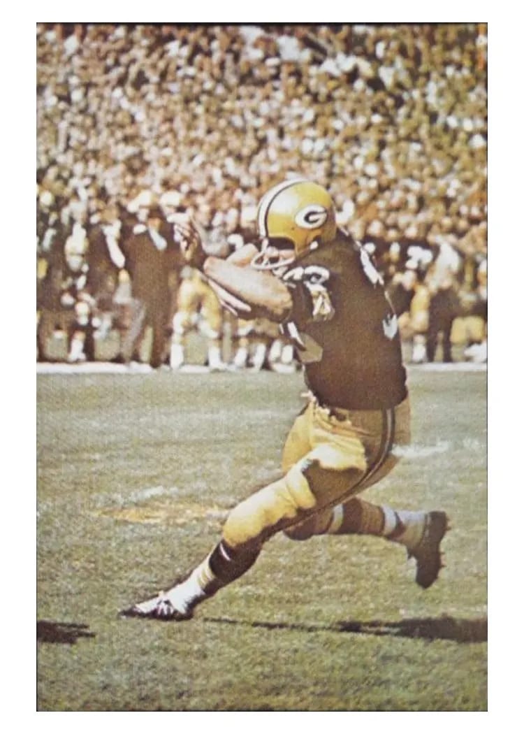 1968 Champion Corn Flakes Jim Grabowski #7N33 card