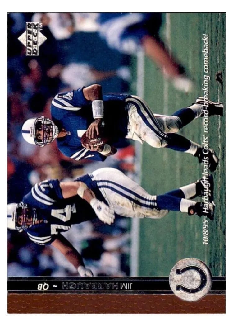1996 Upper Deck Jim Harbaugh #133 card