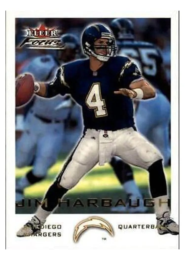 2000 Fleer Focus Jim Harbaugh #56 card