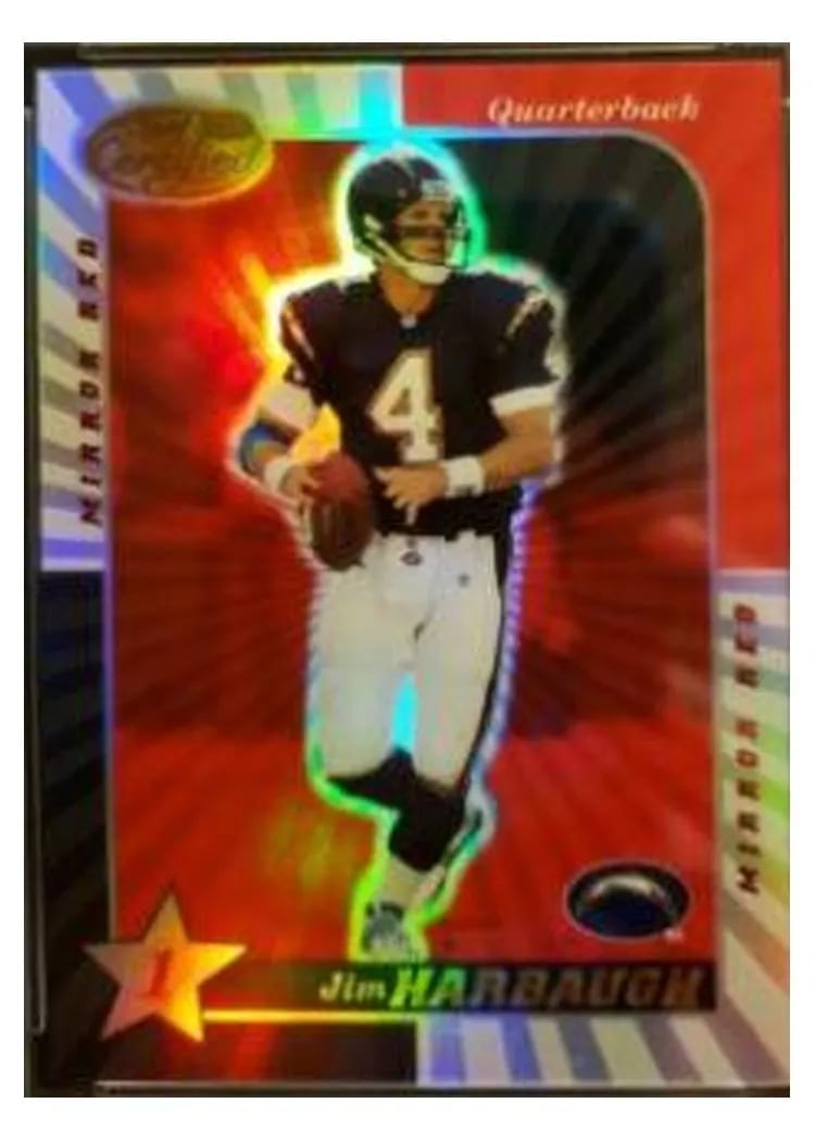 2000 Leaf Certified Jim Harbaugh #77 card
