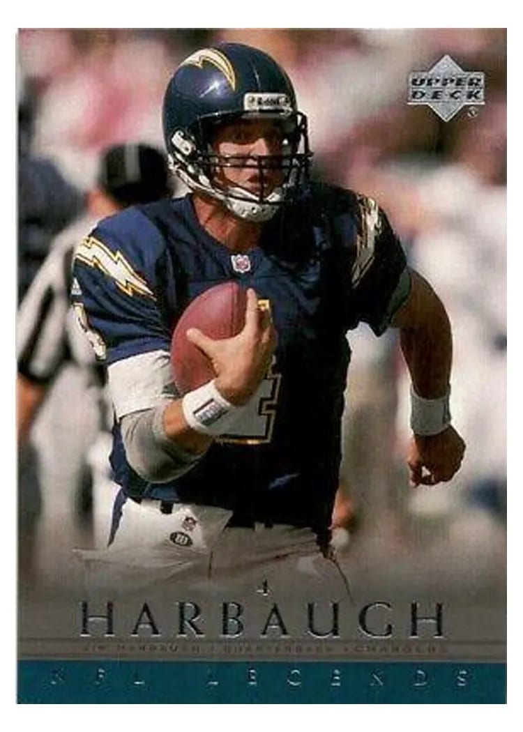 2000 Upper Deck Legends Jim Harbaugh #65 card