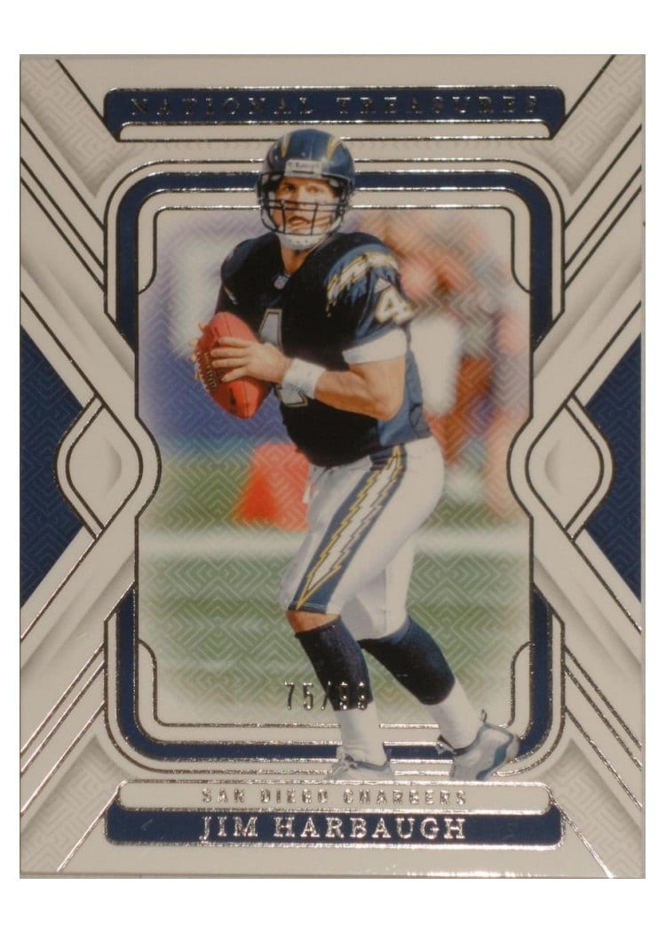 2024 Panini National Treasures Base Set Jim Harbaugh #57 card