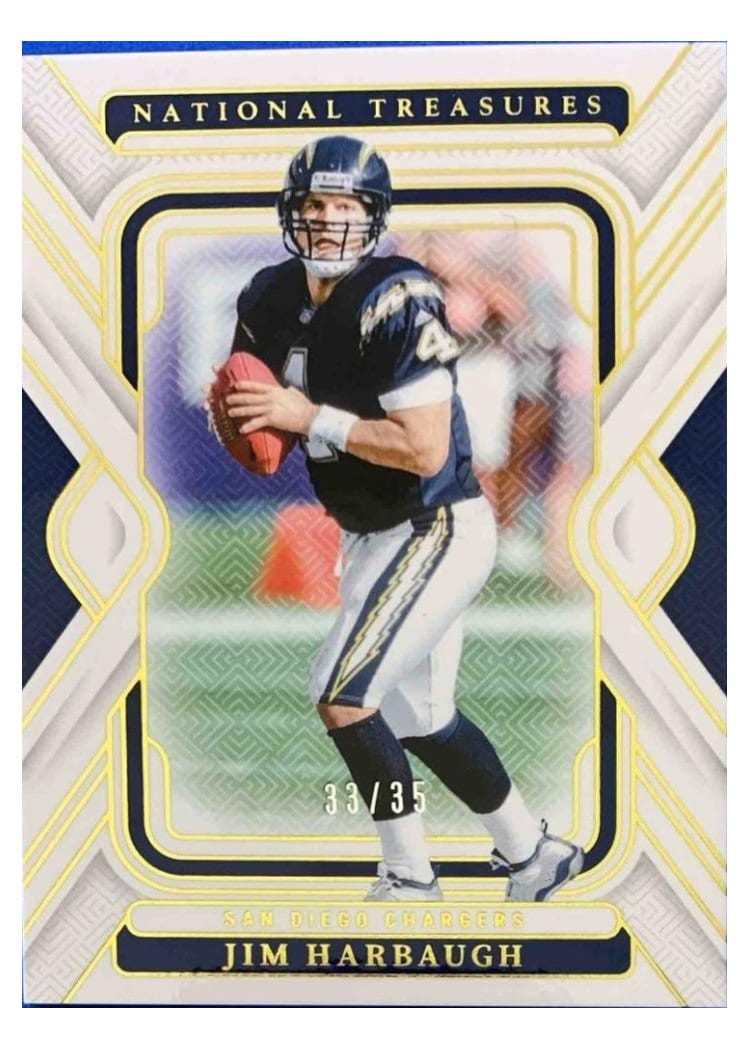 2024 Panini National Treasures Base Set Jim Harbaugh #57 card