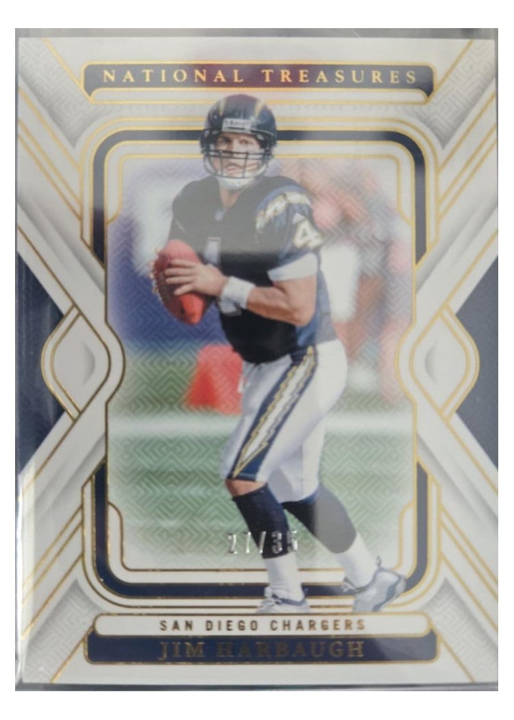 2024 Panini National Treasures Base Set Jim Harbaugh #57 card