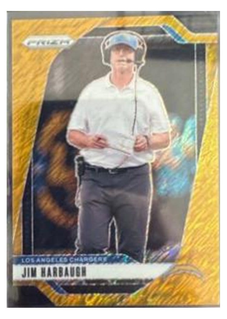 2024 Panini Prizm Base Set Jim Harbaugh #163 card