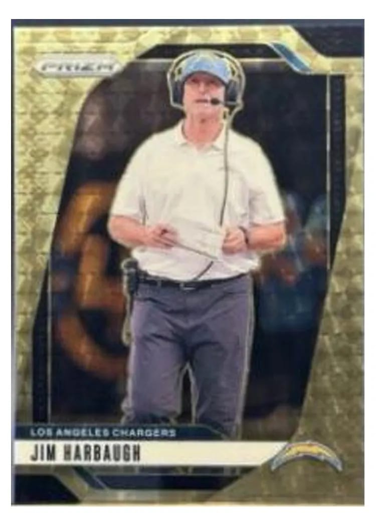 2024 Panini Prizm Base Set Jim Harbaugh #163 card