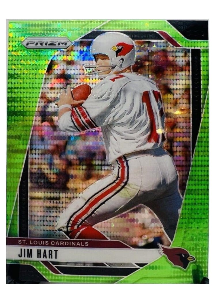 2024 Panini Prizm Base Set Jim Hart Neon Green Pulsar #9 card