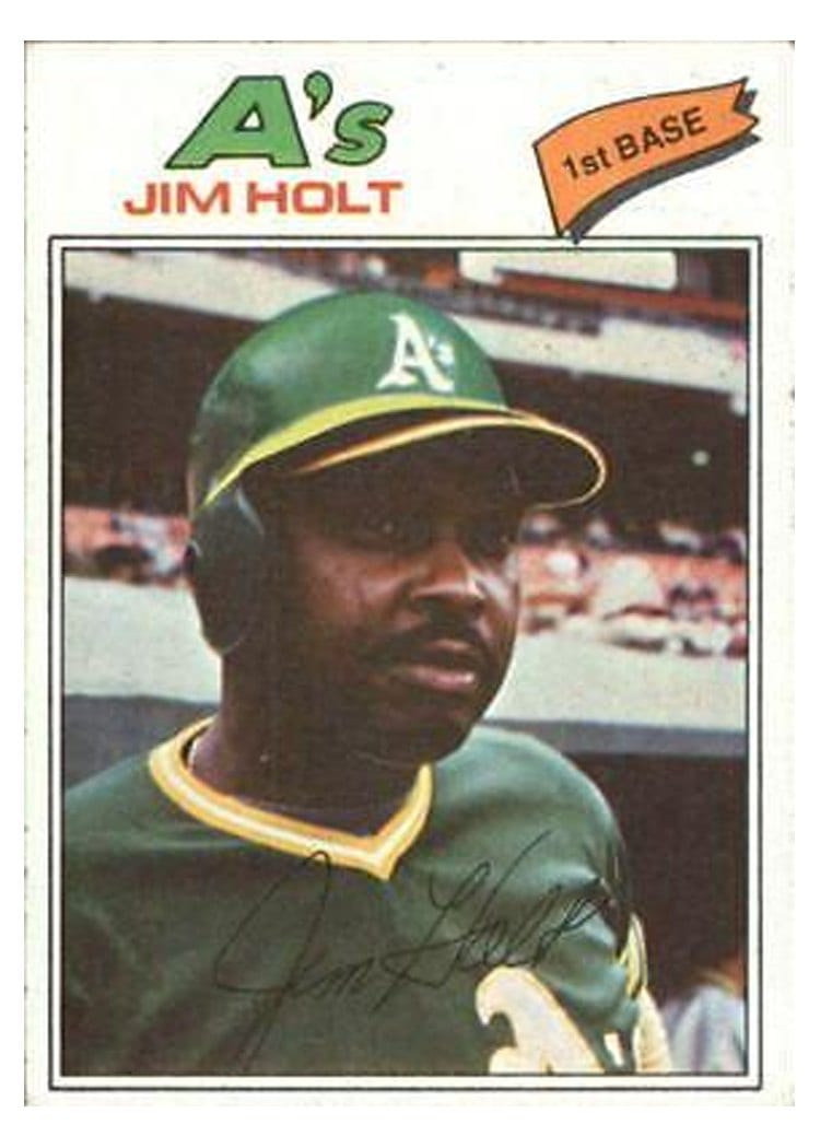 1977 Topps Jim Holt #349 card