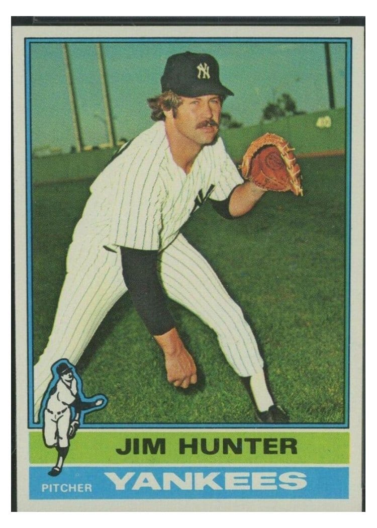 1976 Topps Jim Hunter #100 card