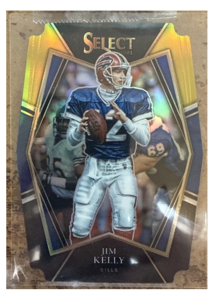 2021 Panini Select Base Set Jim Kelly Black Die Cut #141 card