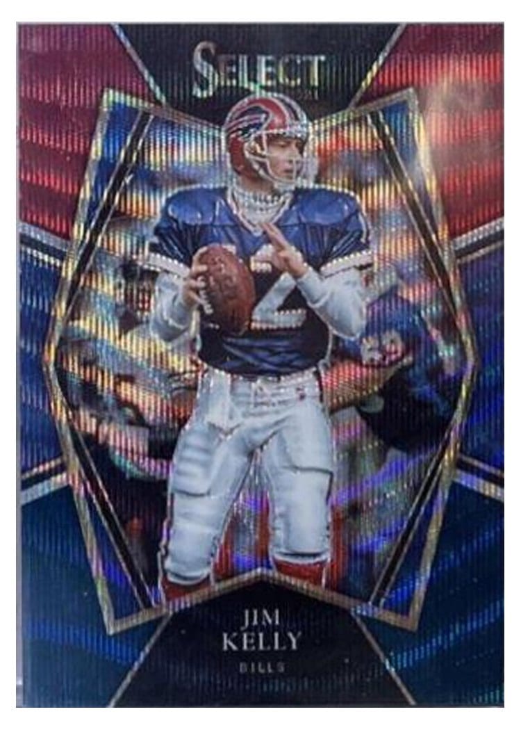 2021 Panini Select Base Set Jim Kelly Tri Color #141 card