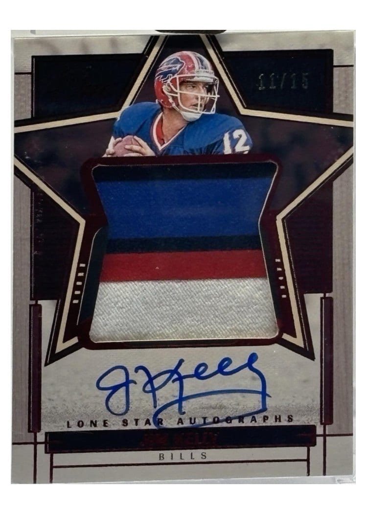 2023 Panini One Lone Star Autographs Jim Kelly #96 card