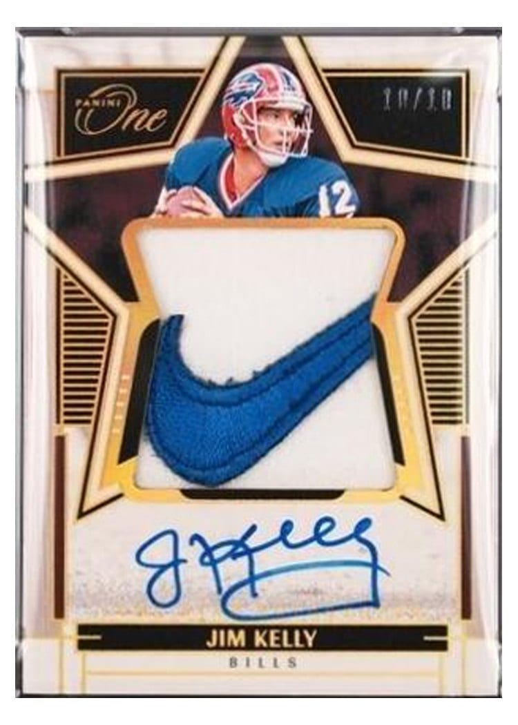 2023 Panini One Lone Star Autographs Jim Kelly #96 card